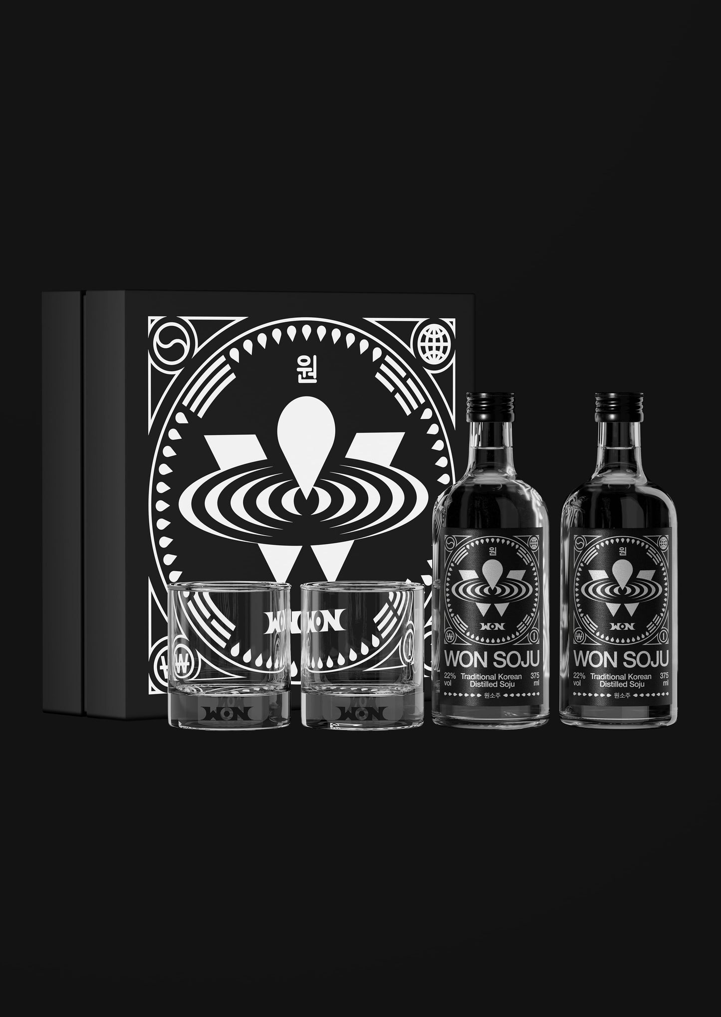 WON THE ROCK GLASS GIFT SET